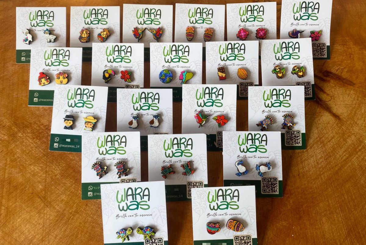 Aretes de madera 